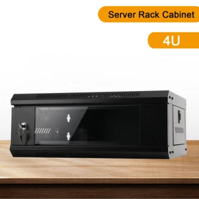 Server-Rack-Schrank Netzwerkschrank Serverschrank 4U Wandgehäuse - Bild 1 von 4