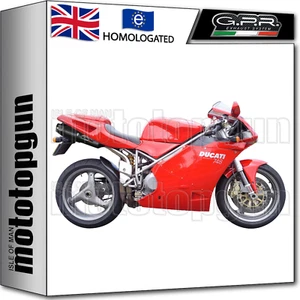 GPR 2 KIT EXHAUST HOM FURORE BLACK DUCATI 748 SPS - R - RS 1999 99 2000 00 - Picture 1 of 3