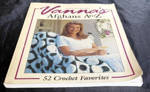 Vanna's Afghans A To Z 52 Crochet Favorites Paperback Book 1994 - Picture 1 of 7