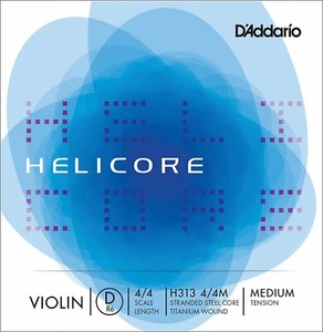 D'Addario H313 4/4M Violino Elicottero Singolo Corda D, Scala 4/4, Media Tensione