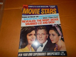 1966 AUGUST MOVIE STARS MAGAZINE - R BURTON , LIZ and JACKIE KENNEDY on COVER - Picture 1 of 6