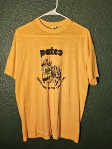 VTG 70s 80s PATCO SHIRT XL SINGLE STITCH ATC NATCA AIR TRAFFIC CONTROL FAA - Picture 1 of 9