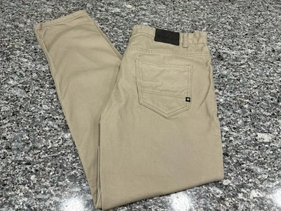 Jeans masculino Zoo York Brooklyn inquebrável tamanho 34 x 32 zíper mosca MED lavagem bronzeado - Imagem 1 de 4