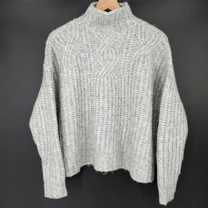 Aerie Damen Grobstrick Pullover Größe XS grau Oversize Wollmischung Fischer - Bild 1 von 7