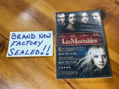 Les Miserables (DVD, 2013) NEW SEALED Crowe, Hugh Jackman Anne Hathaway Seyfried - Image 1 of 4