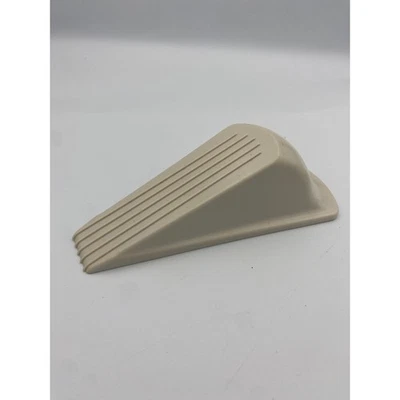 Tope de puerta Jumbo tope de cuña beige resistente goma tope de puerta oficina en casa Foto 1 de 4