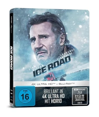 THE ICE ROAD (2021) Liam Neeson 4K UHD Blu-Ray Steelbook BRAND NEW - Image 1 of 2