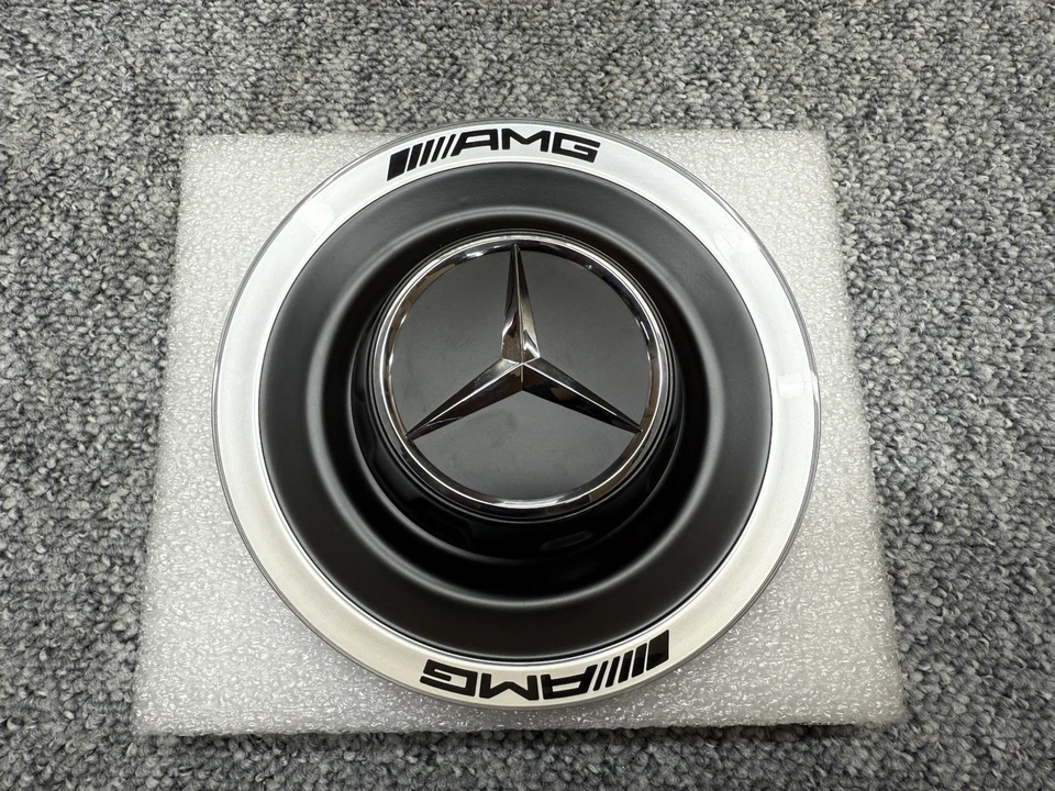 NEW Mercedes Benz GLC GLE GLS  Stylish Dull Black steel Cap Design with AMG Logo - Image 1 of 4