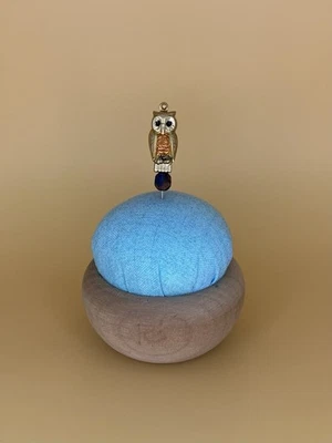 Handmade Counting Pin •Owl• Cross Stitch Accessory - Image 1 of 4