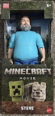 Mattel Minecraft Large-Scale Action Figure, 12 inch Posable Steve Toy  - Image 1 of 2