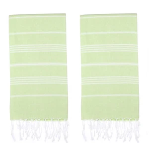 Turkish Beach Towel Set of 2 (38" x 71") | 100% Cotton Extra Large Turkish Towel - Picture 1 of 247