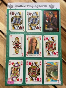 QH5 - Lot of 9 Single Swap Trading Playing Cards Queen of Hearts - Various Backs - Picture 1 of 2
