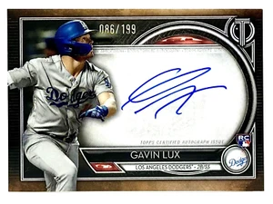 2020 Topps Tribute Tribute Gavin Lux RC Auto 86/199 Los Angeles Dodgers - Picture 1 of 2