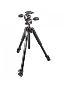 Manfrotto 055 Aluminium 3-teiliges Profi Stativ, 3-fach verstellbarer Kopf - Bild 1 von 10