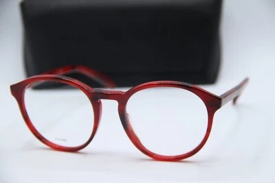 NUEVAS GAFAS CELINE CL 50028I 055 ROJO HABANA MONTURAS AUTÉNTICAS REDONDAS 52-19 Foto 1 de 4