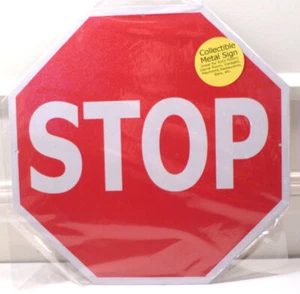 Man Cave Kids Room Door Wall Metal Tin Stop Sign Red And White New - Picture 1 of 1