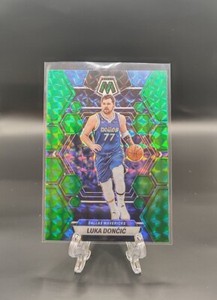 2022-23 Panini Mosaic LUKA DONCIC Green Prizm #1 Dallas Mavericks