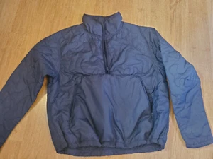 NWOT Avia Pullover Sz 8-10 Womens Quilted Quarter Zip Jacket Black Polyester - Picture 1 of 6