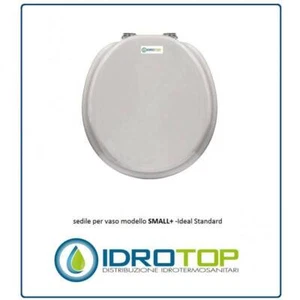 Sedile WC Ideale Standard Piccolo Bianco Euro Cromato Cerniera Sedile Wc - Foto 1 di 3