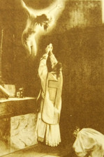 Per Ipsum et Cum Ipsu et In Ipso Vintage Priest Holy Prayer Card Canada Therien