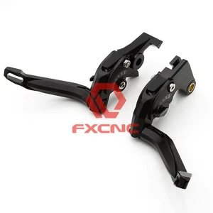 3D Extendable Fold Brake Clutch Lever For Triumph THRUXTON 2016 2017 2018 Black - Picture 1 of 12