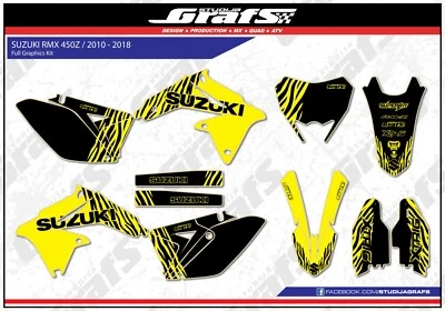 2010 2011 2012 2013 2014 2015 2016 2017 2018 RMX 450 Z SUZUKI Graphics Kit 450Z Foto 1 de 4