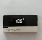 Mont Blanc Black Noir Wkłady atramentowe Wkłady atramentowe 6 wkładów Niemiecki Przeczytaj opis
