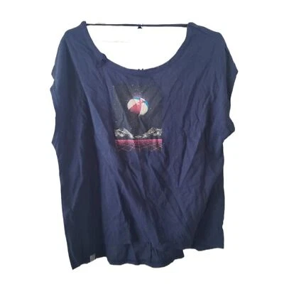 Nuevo Top Ropa Activa Bench Prelude Azul Marino Manga Corta Foto 1 de 4