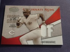 2004 Leaf Certified Materials Fabric of the Game Position /50 Dave Parker Reds