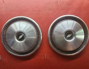 1973 1974 Chevy Camaro Nova Chevelle 14" Hubcap Wheel Covers PAIR - Picture 1 of 6