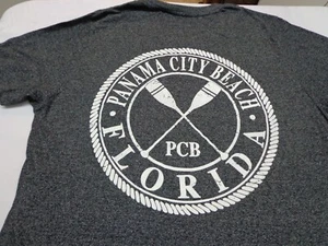 Panama City Beach Florida Graphic T-Shirt Black US Vintage Brand  Large  NEW - Picture 1 of 8
