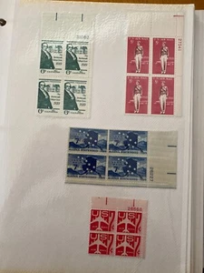Collectible Lot (8) US Stamp Plate Blocks. MNH-In Protective Sleeve-C-Pictures - Picture 1 of 10