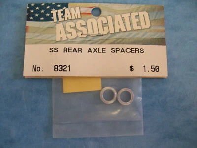 VINTAGE TEAM ASSOCIATED 8321 REAR AXLES SPACERS SS ASC8321 NIP - Image 1 of 2