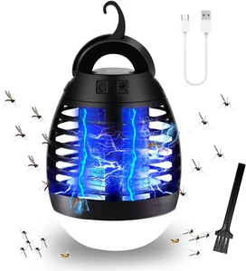 Bug Zapper Outdoor Mosquito Killer Lamp Portable Bug Zapper Rechargeable Camping - Picture 1 of 7