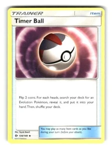 Pokemon Sun & Moon Timer Ball 134/149 LP - Picture 1 of 4