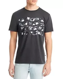 sol angeles floral waves short sleeve crewneck tee, Black, Medium - Picture 1 of 1