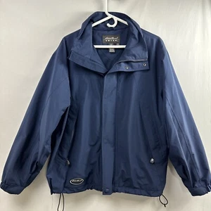 Chaqueta Eddie Bauer Para Hombre Mediana Azul Marino Forrada Goretex Abrigo EB TEK - Imagen 1 de 16
