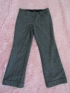 Ann Taylor Pants Signature Charcoal Petite Size 4P Low Waist Wool/ Viscose Blend - Picture 1 of 12