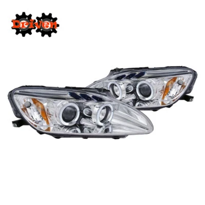 For  04-09 Honda S2000 S2K  Halo Projector Headlights LED Chrome Housing  - Image 1 of 2