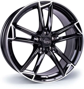 Targa TG3 20x9 ET42 5x112 Gloss Black / Polished Lip 73.1mm (Rated 815kg) T20905 - Picture 1 of 1