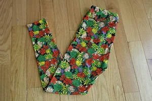 LULAROE ~ Tall & Curvy ~  LEGGINGS ~ TC ~ Retro Flowers FLORAL ~ UNICORN - Picture 1 of 1