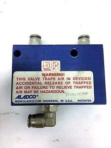 Aldco 300801BSPP 3/8" Check Valve w/ Override Push Button  - Picture 1 of 4