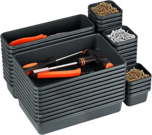 48PCS Werkzeugkiste Organizer Tablett Teiler, Werkzeugkiste Schreibtisch Schublade Organizer mit 3 Größen - Bild 1 von 12