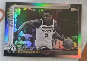 2025 Topps NBA Anthony Edwards Target Exclusive Blackout Parallel SP - Bild 1 von 2