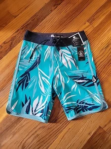 NWT BOYS VOLCOM MOD-TECH MOD SWIM SHORTS BOARDSHORTS SZ 25 - Picture 1 of 6
