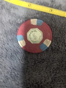 Vintage Hacienda Casino Las Vegas Nevada $5 Chip circa 1974 Metal Center. Rare - Picture 1 of 5