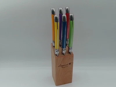 Laguiole By FlyingColors Multicolor Steak Knife, Micro Serrated Stainless Steel - Image 1 of 4
