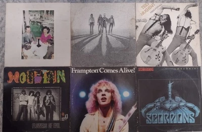 Classic Rock Vinyl LP Records (6), Zeppelin, Frampton, Scorpions, Mountain, Ted - Image 1 of 4