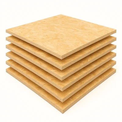 Set Pannelli OSB Fibra Legno Truciolato Sp. 9 mm Multistrato 125x125 cm 6 Pezzi - Immagine 1 di 4