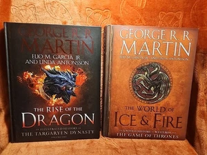 (2) George R.R. Martin Rise of the Dragon (1st Ed) The World of Ice and Fire. HC - Picture 1 of 15